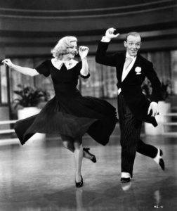 Swing TimeÓ (1936), one of the silver screenÕs most amusing and romantic musicals, will be presented as part of the Academy of Motion Picture Arts and SciencesÕ George Stevens Lecture on Directing series at on Tuesday, October 26, at 7:30 p.m. at the Samuel Goldwyn Theater. Pictured: Ginger Rogers and Fred Astaire in a scene from SWING TIME, 1936.